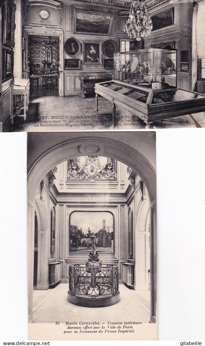 75 - PARIS - Musée Carnavalet - Lot 4 Cartes  - Musea