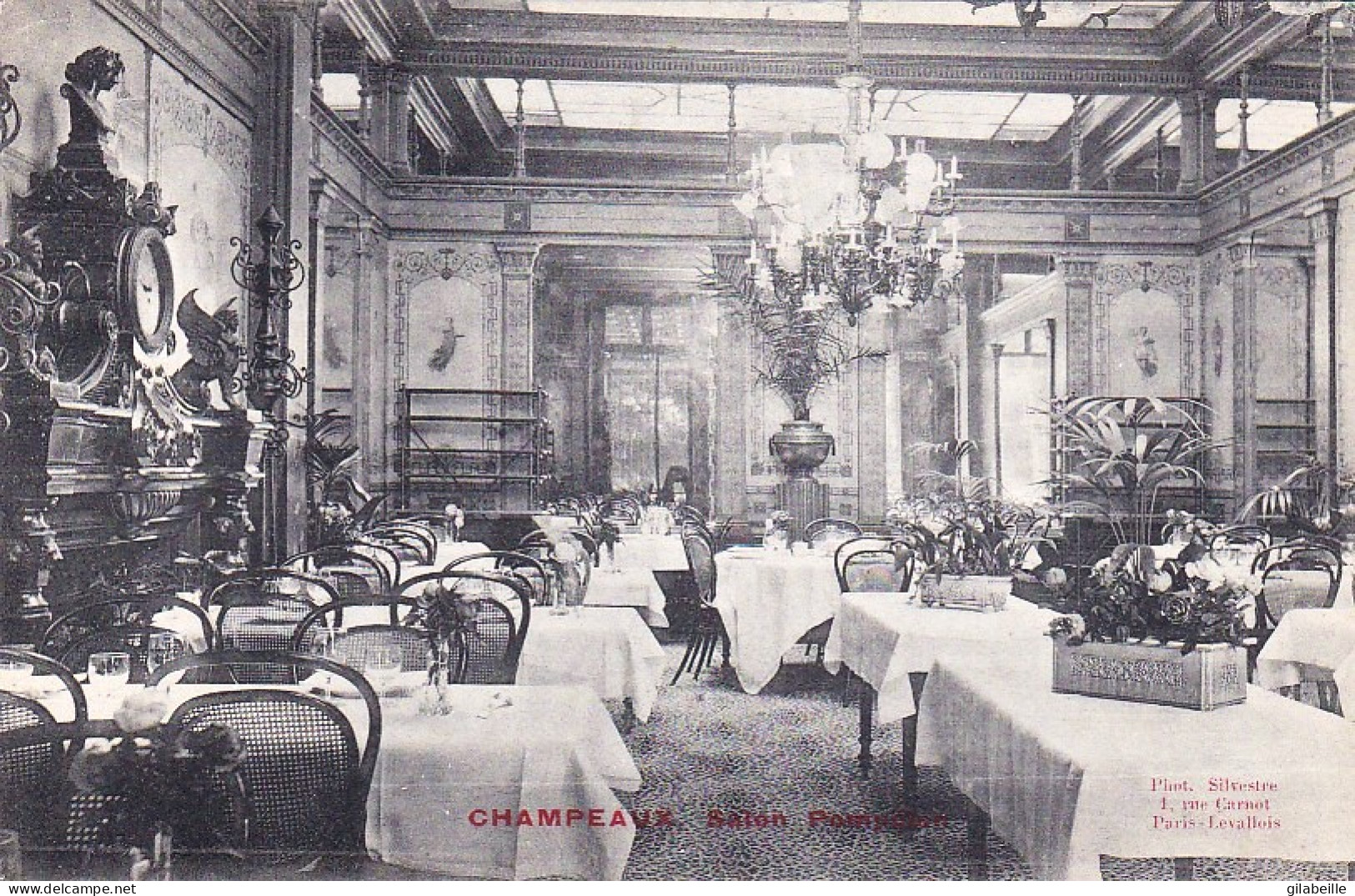 75 -  PARIS 2eme Arrondissement - Restaurant " CHAMPEAUX " Salon Pompeien - Cafés, Hoteles, Restaurantes