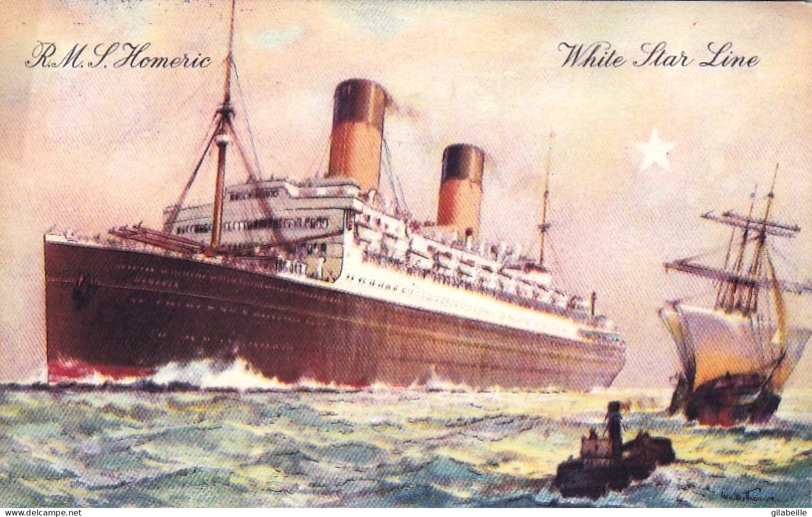 Paquebot - R.M.S Homeric - White Star Line - 1903 - Passagiersschepen