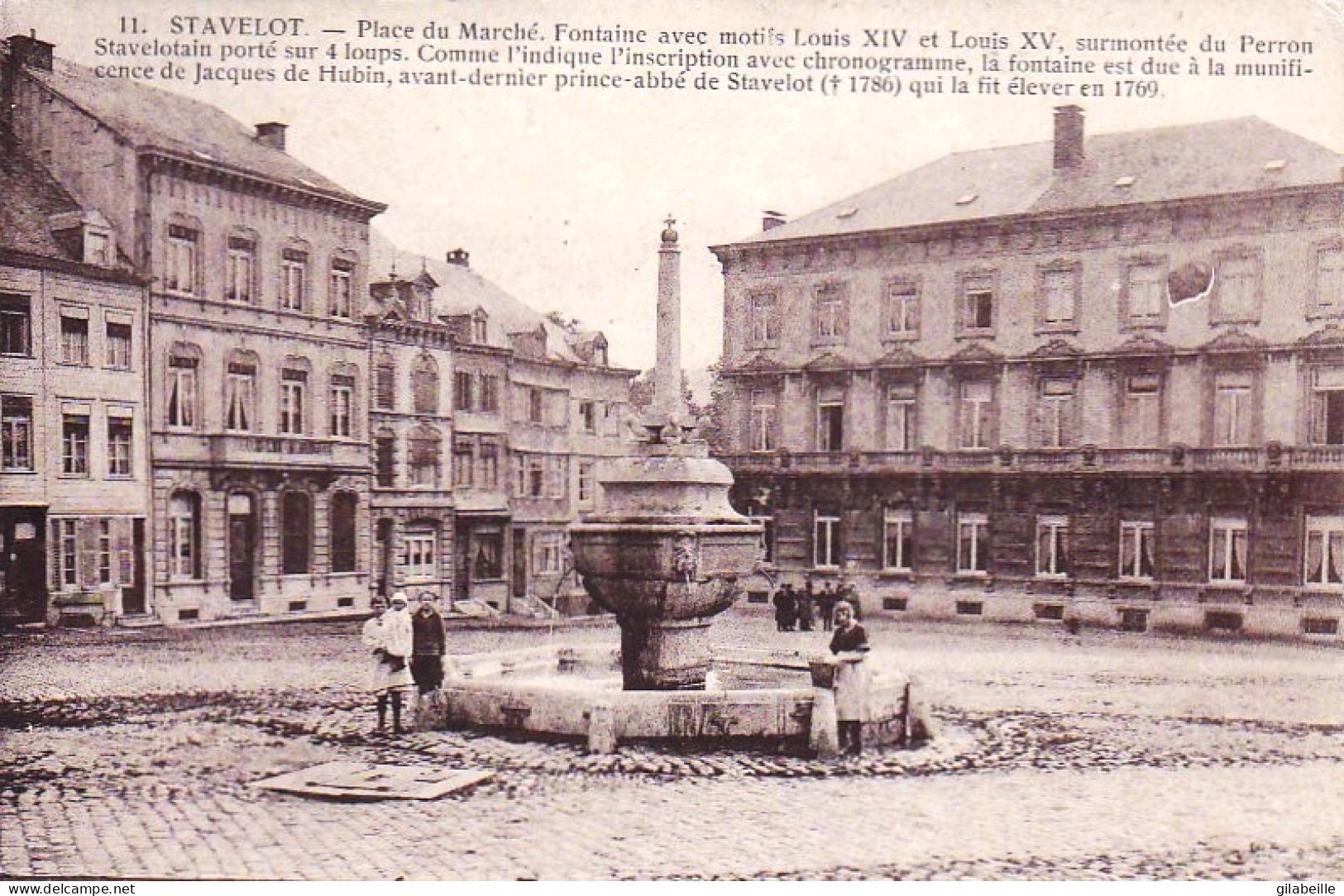 STAVELOT - La Fontaine Place Du Marché - Stavelot