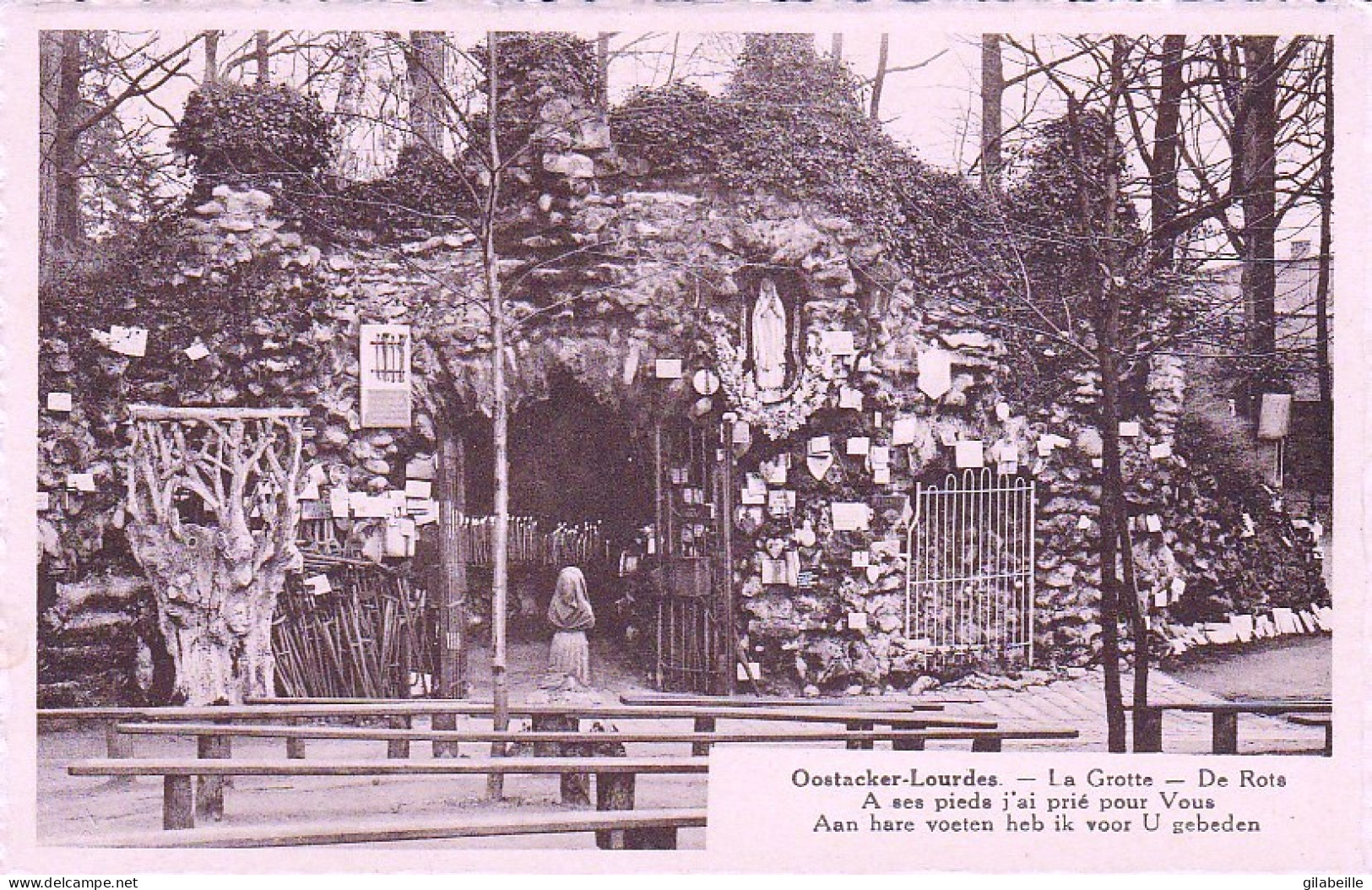 OOSTACKER - LOURDES -  La Grotte - De Rots - Gent