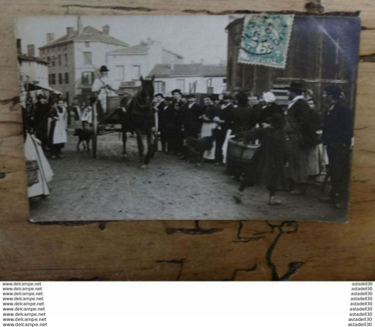 Carte Photo De SAINT ETIENNE ?? , Au Fond Boucherie MOREL ................ 1051 - Saint Etienne