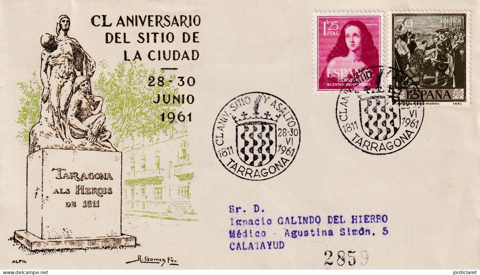 MATASELLOS 1960 TARRAGONA - Cartas & Documentos
