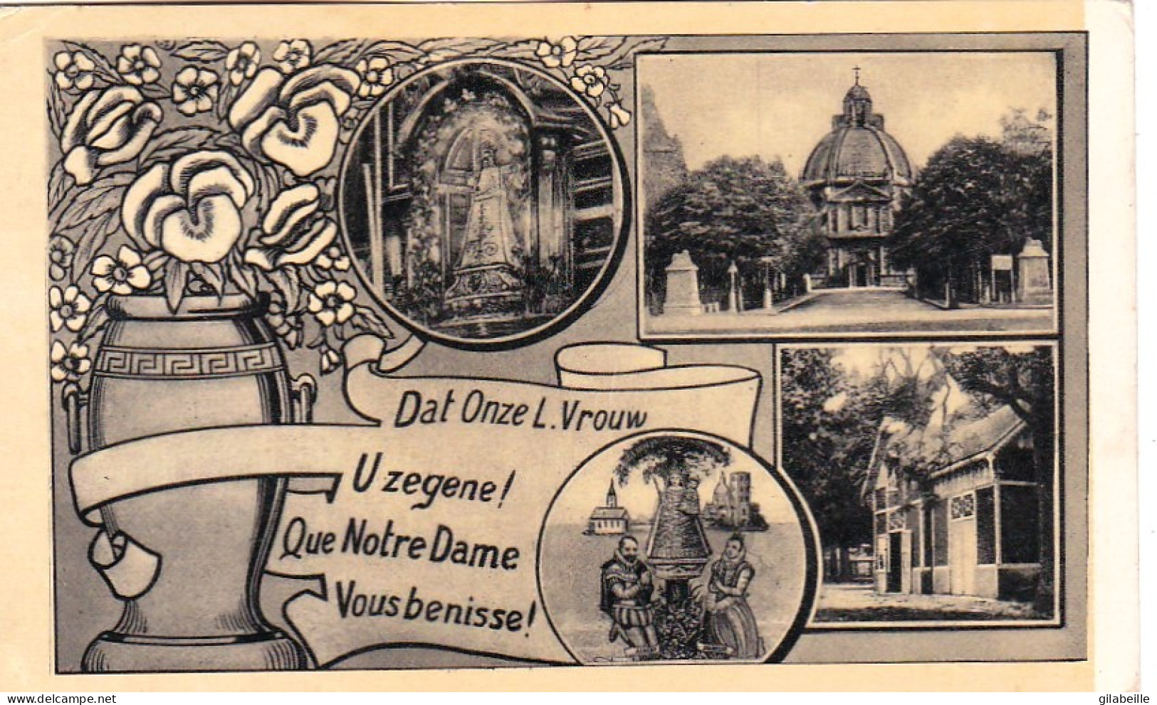MONTAIGU - SCHERPENHEUVEL - Que Notre Dame Vous Benisse - Dat Onze L.Vrouw U Zegene - Scherpenheuvel-Zichem