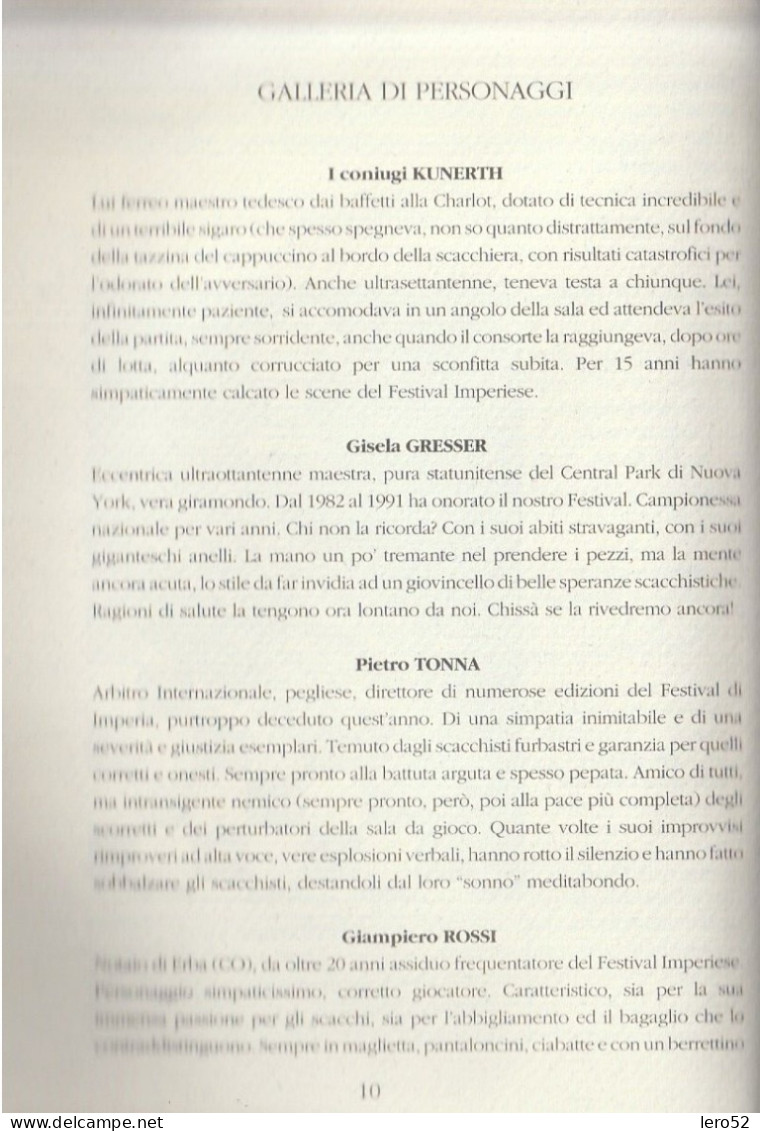 CHESS SCACH IMPERIA A SCACCHI 35 ANNI DI FESTIVAL INTERNAZIONALE - Other & Unclassified