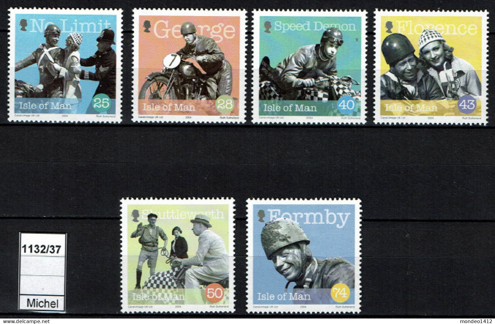 Isle Of Man - 2004 - MNH - Cinéma, Motorcycle, George Formby - English Actor, Singer-songwriter And Comedian - Man (Insel)