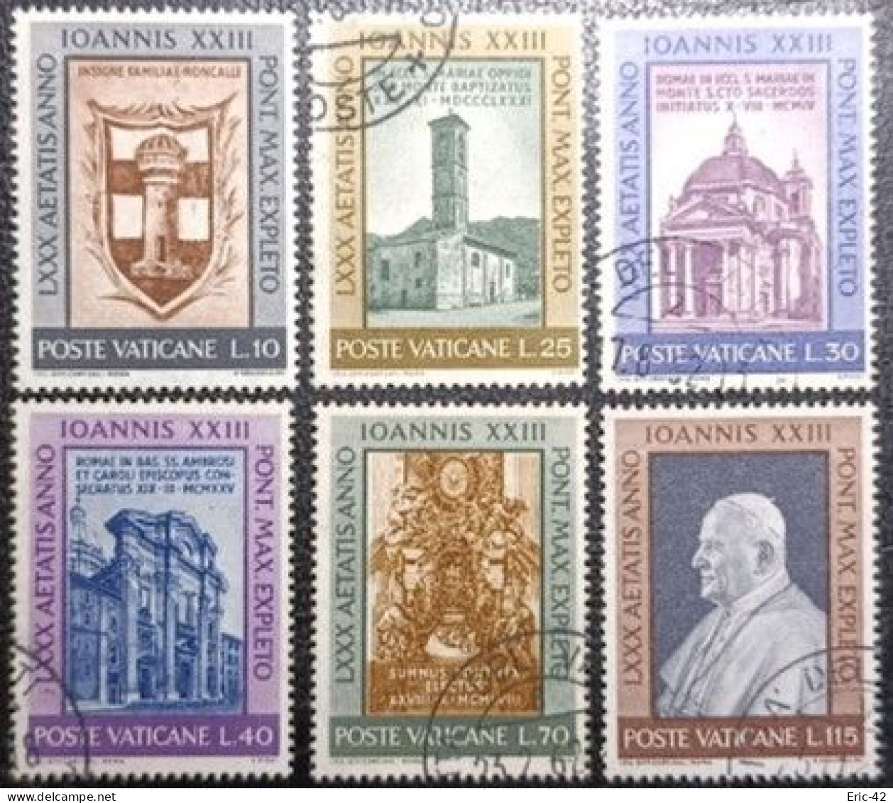 VATICAN. Y&T N°335/340. USED. - Used Stamps