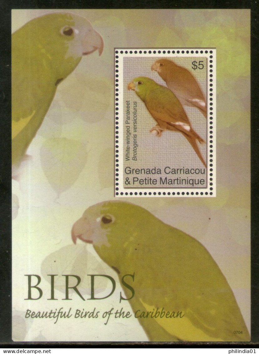 Grenada 2007 Parakeet Parrot Birds Wildlife Sc 2669 M/s MNH # 12535 - Pappagalli & Tropicali