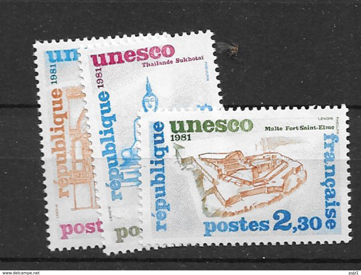 1981 MNH Unesco,  Mi 24-6 Postfris** - Ongebruikt