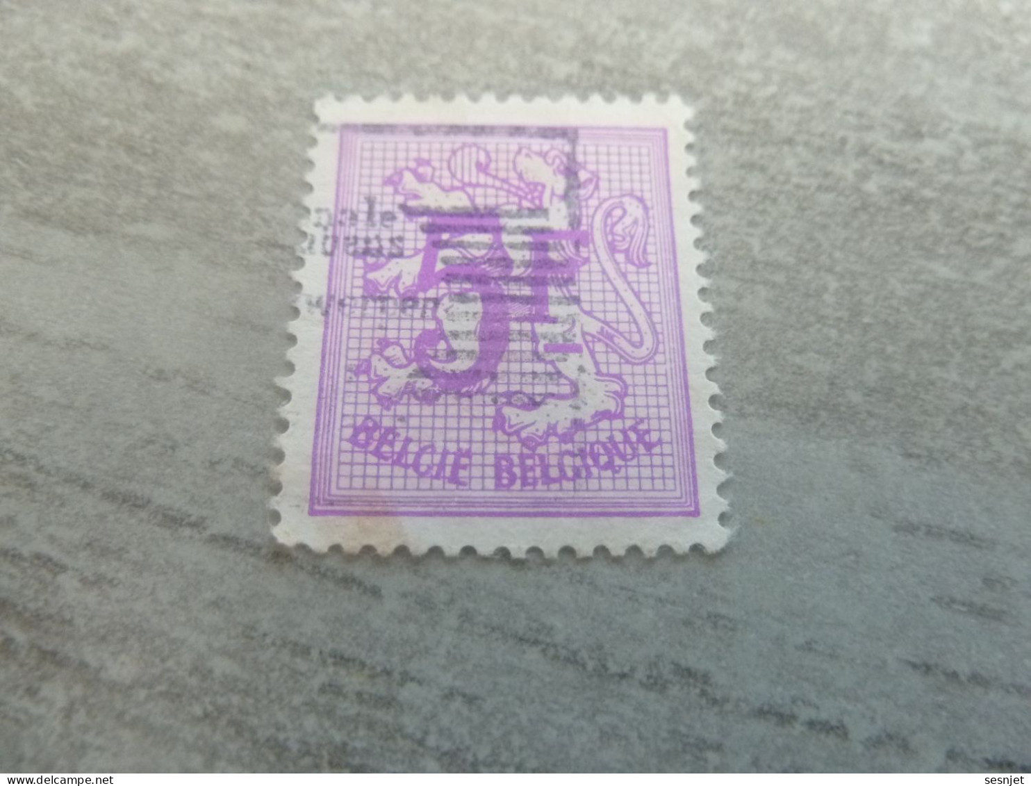 Belgique - Lion - 5f. - Rose - Oblitéré - Année 1950 - - Usados