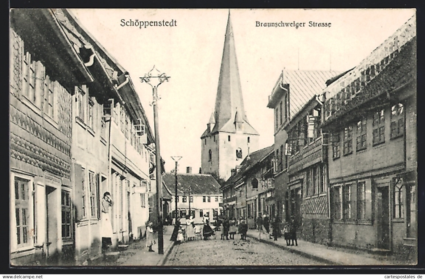 AK Schöppenstedt, Braunschweiger Strasse  - Braunschweig