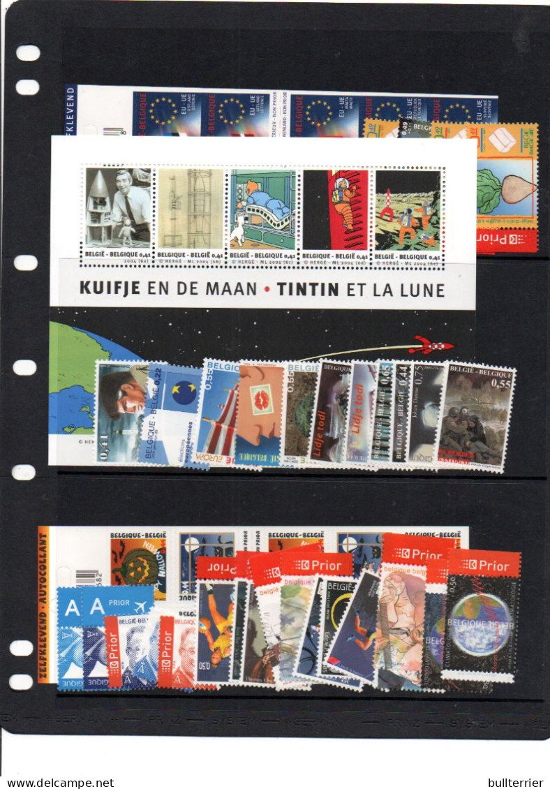 BELGIUM - 2004 -SELECTION ISSUES MINT NEVER HINGED , Face Value =47 .58 Euros - Unused Stamps