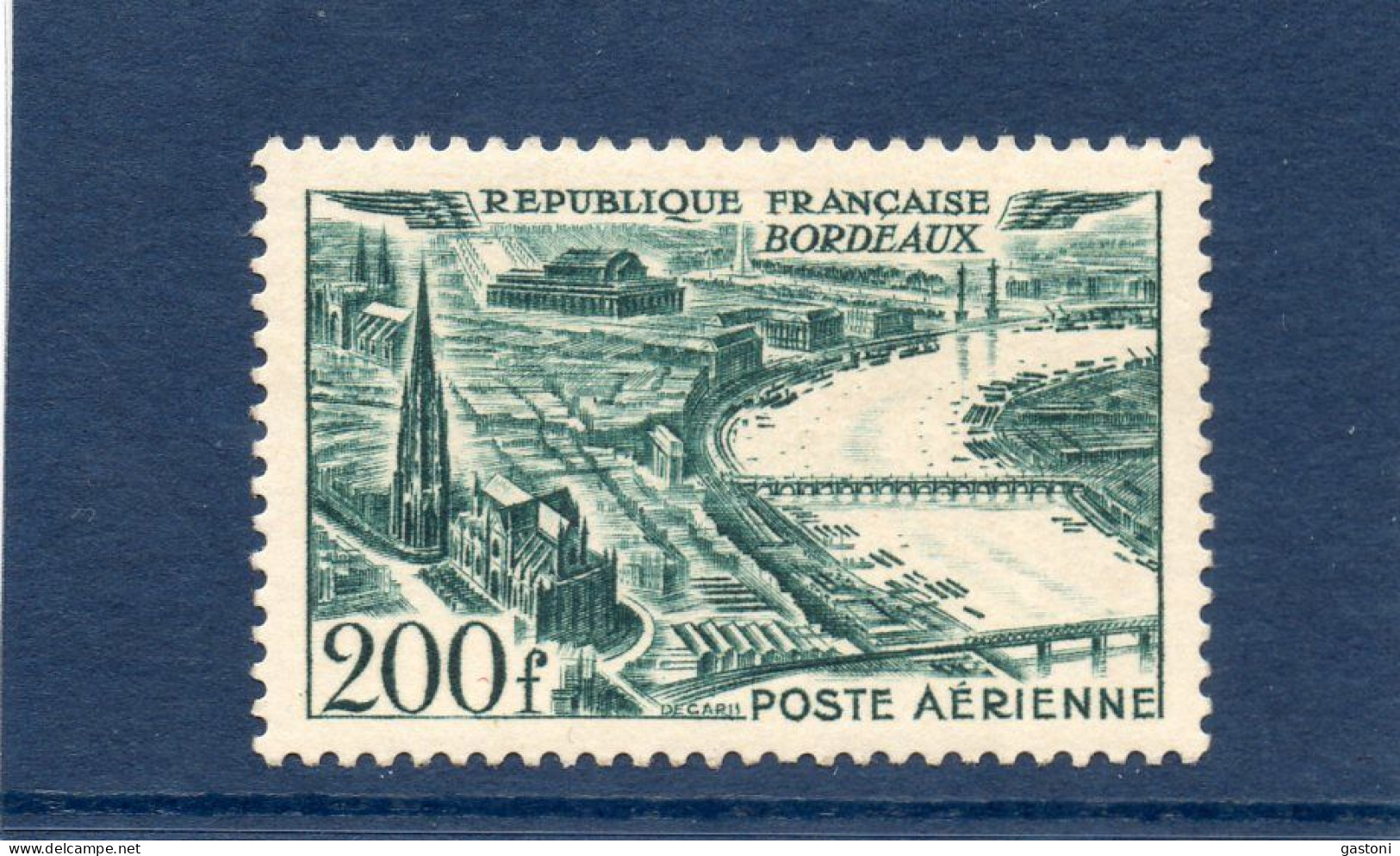 Vue De Bordeaux (papier Carton) ** Signé - 1927-1959 Postfris