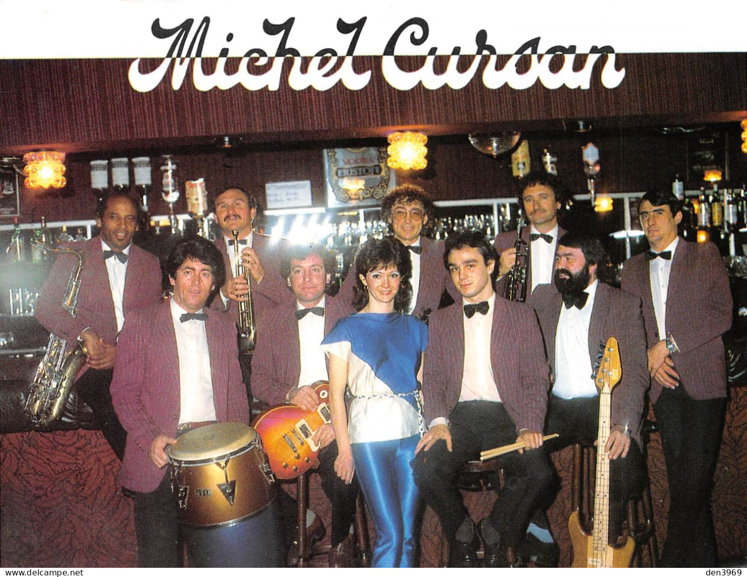 CASSY-LANTON (Gironde) - Michel Cursan Et Son Grand Orchestre, 62 Rue De Bordeaux - Pin-up, Bar - Carte Grand Format - Otros & Sin Clasificación