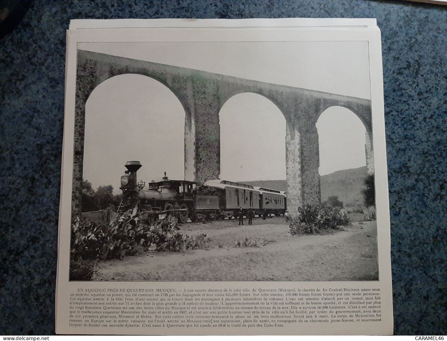 AFFICHE  - PHOTOGRAPHIQUE   -  UN AQUEDUC PRES DE QUERETARO  AU MEXIQUE - Posters