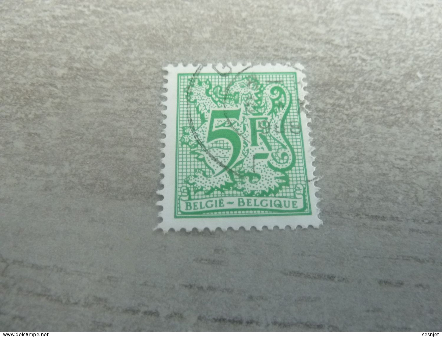 Belgique - Lion - 5f. - Vert - Oblitéré - Année 1950 - - Used Stamps