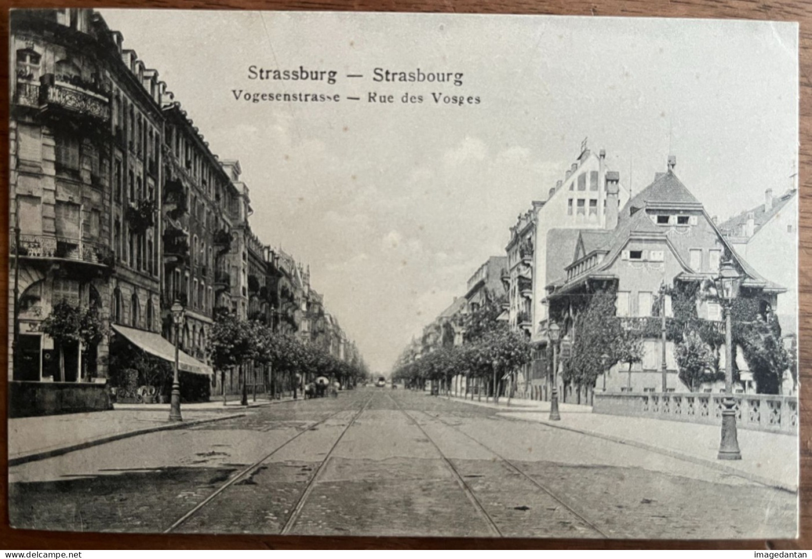 Strasbourg - Vue Rare Rue Des Vosges Avec Le Pont Des Vosges - Victor's Kunstverlag, Inh. A. Freyer, Strasbourg - Strasbourg