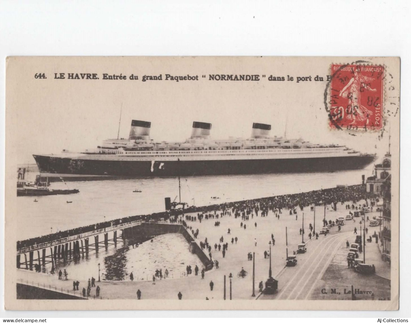 AJC - Le Havre - Entrée Du Grand Paquebot " Normandie " Dans Le Port Du Havre - Unclassified