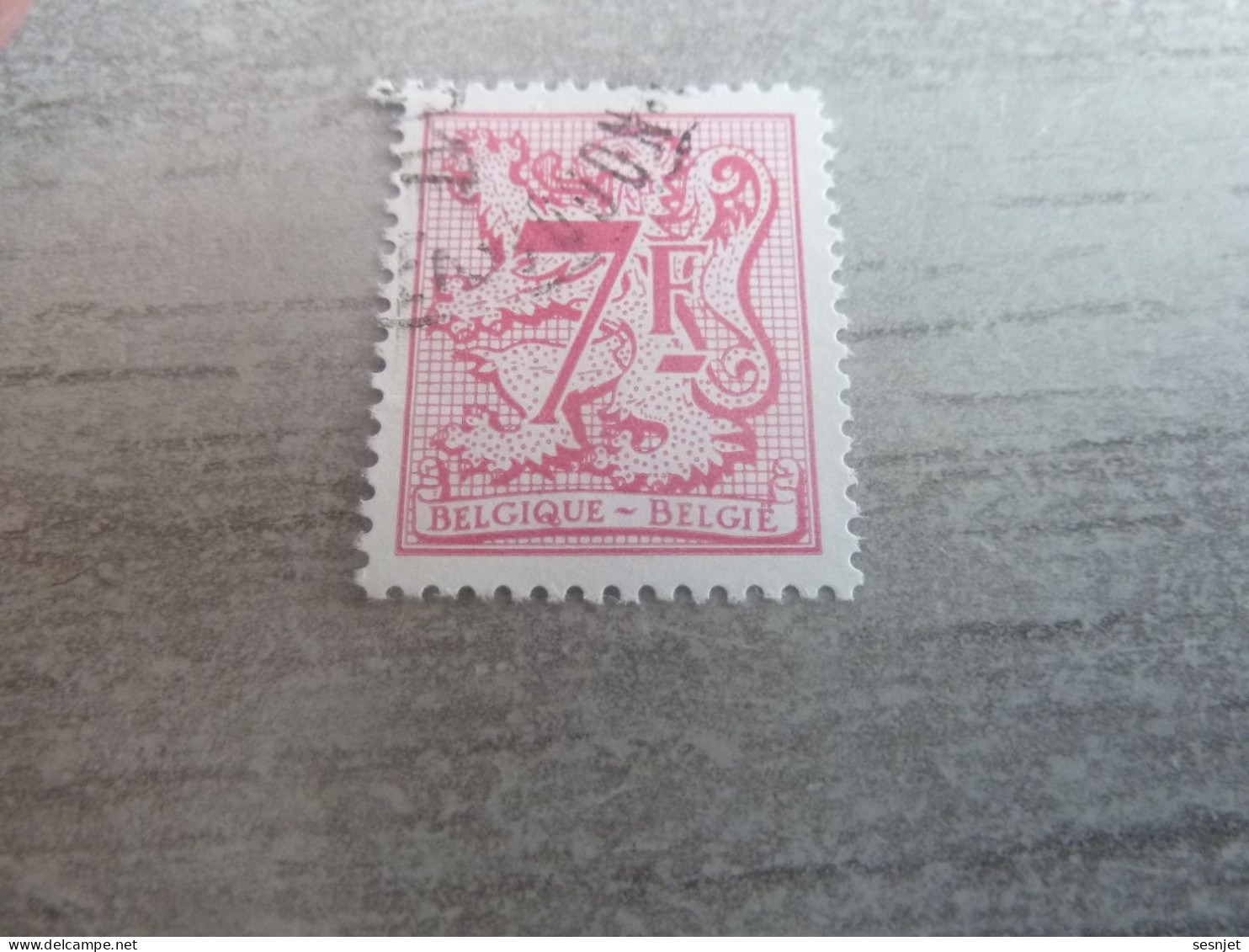 Belgique - Lion - 7f. - Rose - Oblitéré - Année 1950 - - Usati