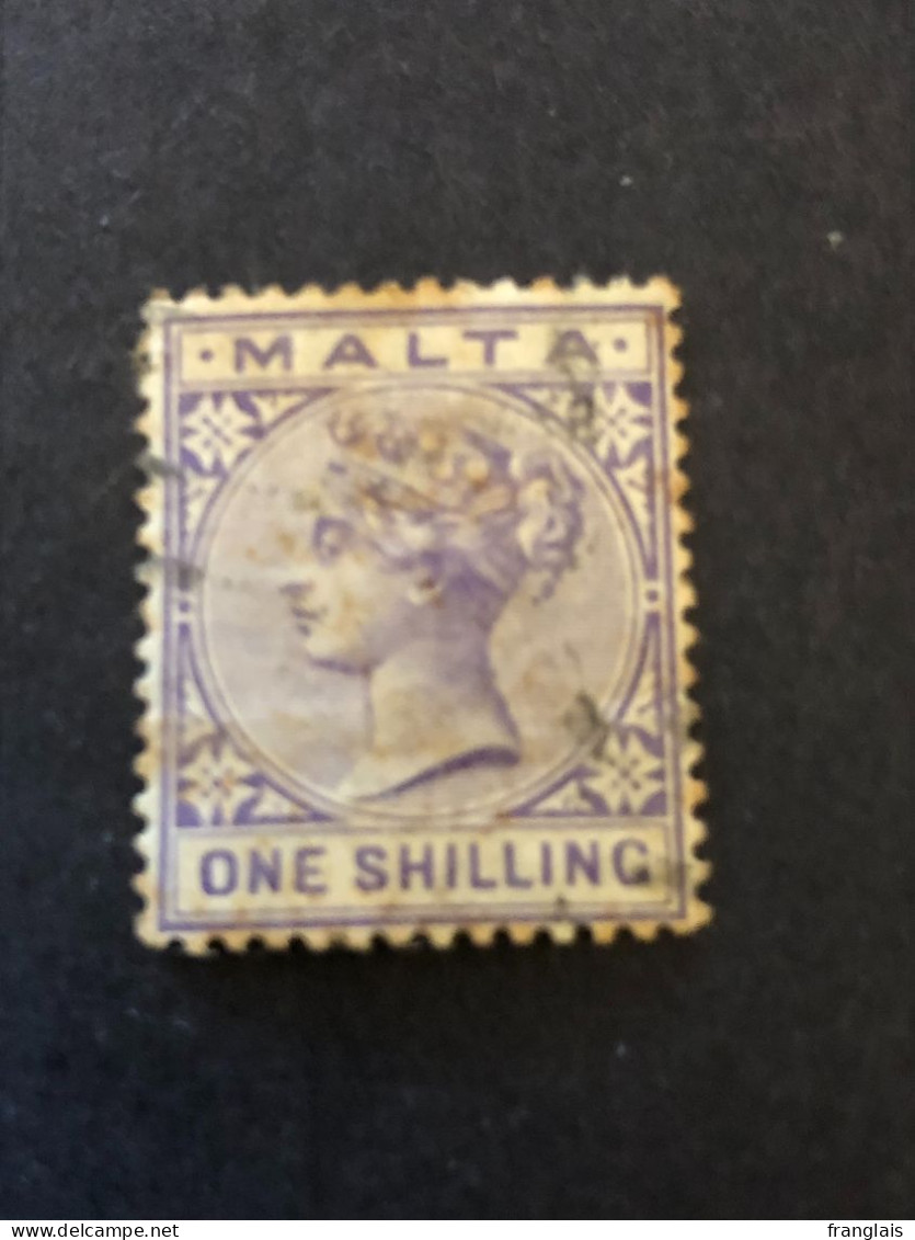 MALTA  SG 29  1s Pale Violet FU - Malte (...-1964)