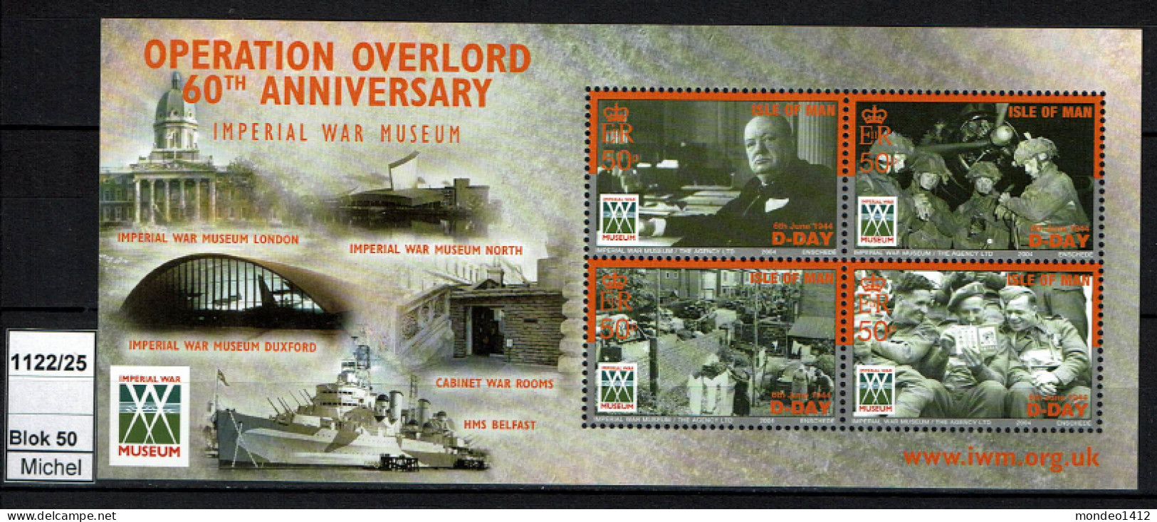 Isle Of Man - 2004 - MNH - Operation Overload, D-Day Normandie, Codename For The Battle Of Normandy - Man (Ile De)