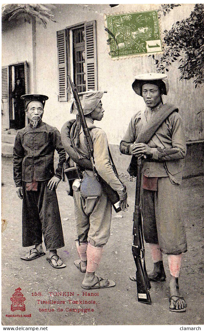 VIETNAM-Tonkin-Hanoï-Tirailleurs Tonkinois Tenue De Campagne -158 - Vietnam