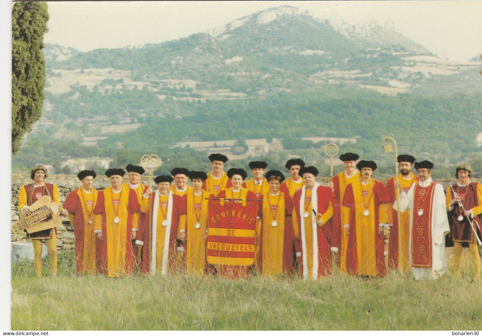 CPSM 84  VACQUEYRAS CONFRERIE BACHIQUE MAITRES VIGNERONS - Sonstige & Ohne Zuordnung