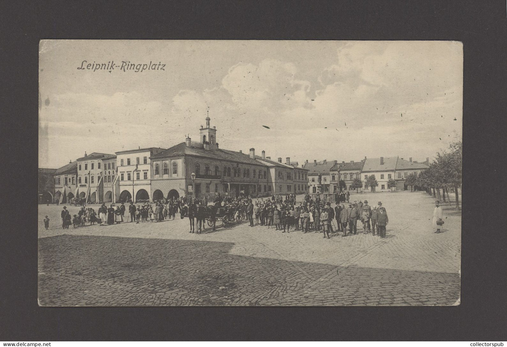 LEIPNIK WWI Vintage Postcard With Nice Fieldpost Cancellation - Czech Republic