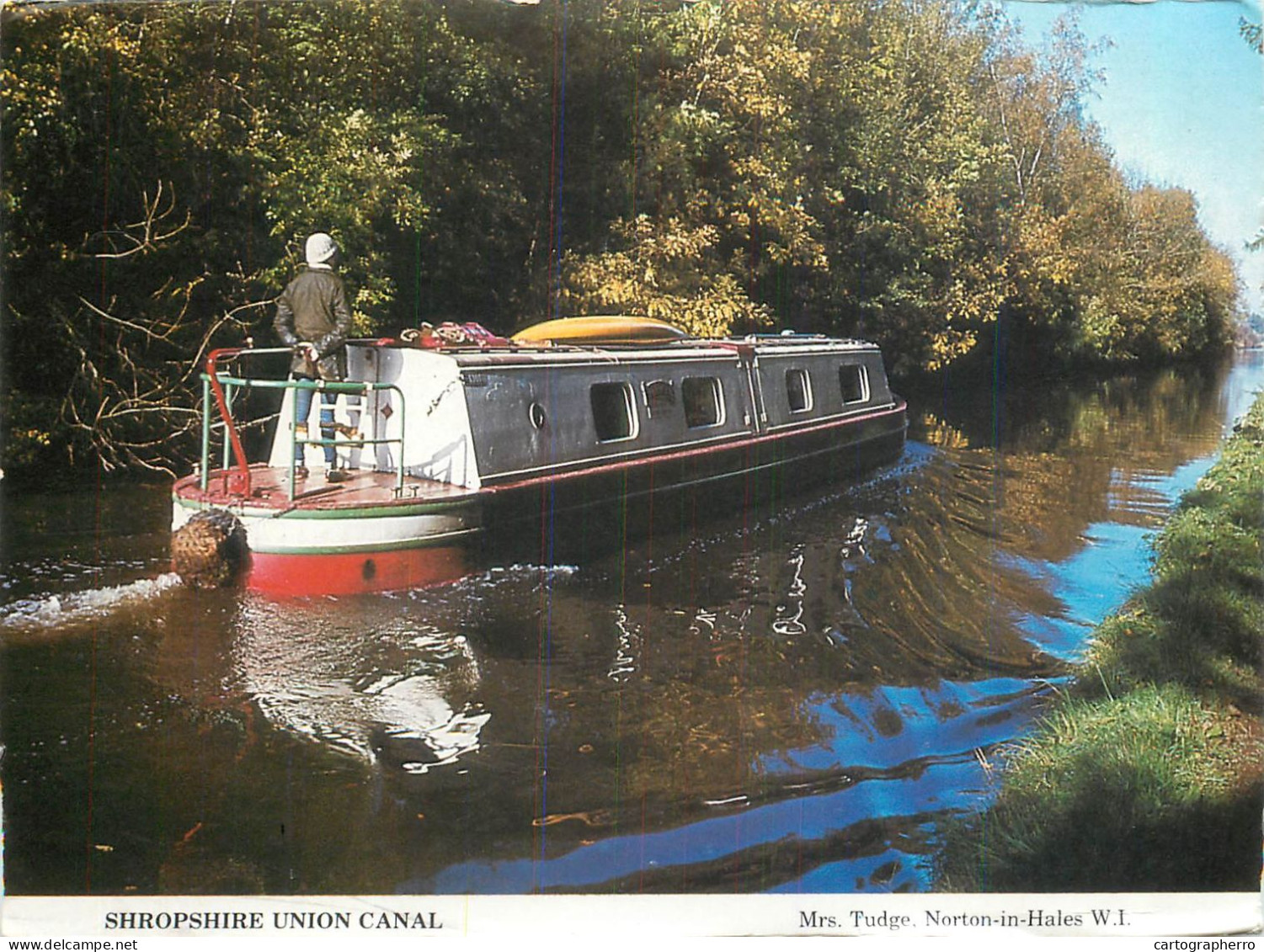 Navigation Sailing Vessels & Boats Themed Postcard Shropshire Union Canal - Voiliers