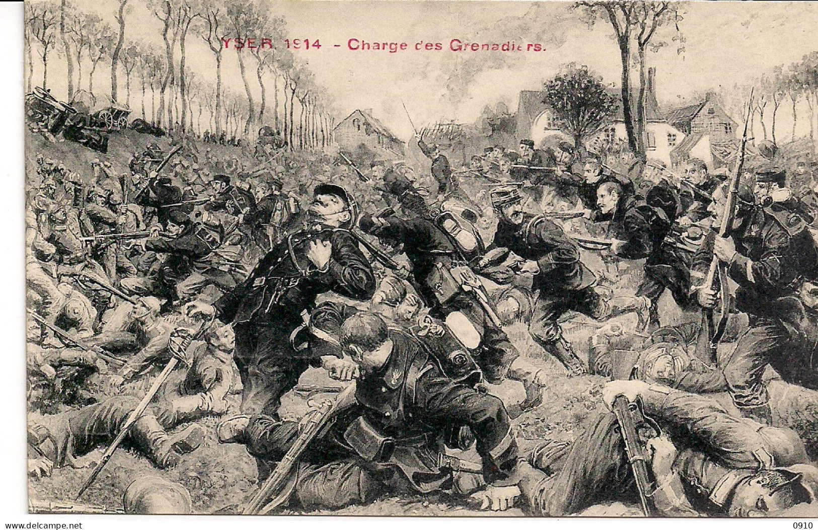 BELGISCH LEGER-L'ARMEE BELGE"CHARGE DES GRENADIERS-AANVAL VAN DE GRENADIERS" - Weltkrieg 1914-18