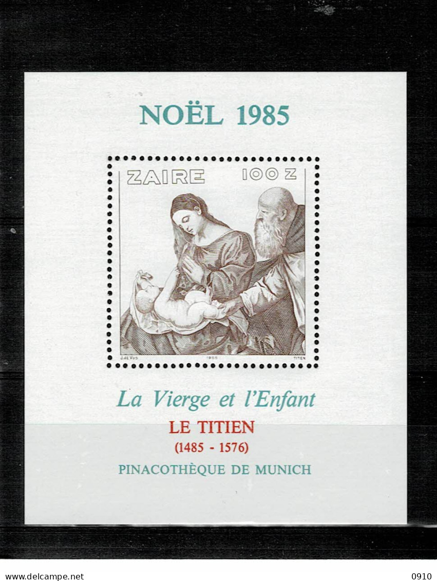 BL63-KERSTMIS 1985-DE MAAGD EN HET KIND VAN TITIAAN-XX - Unused Stamps