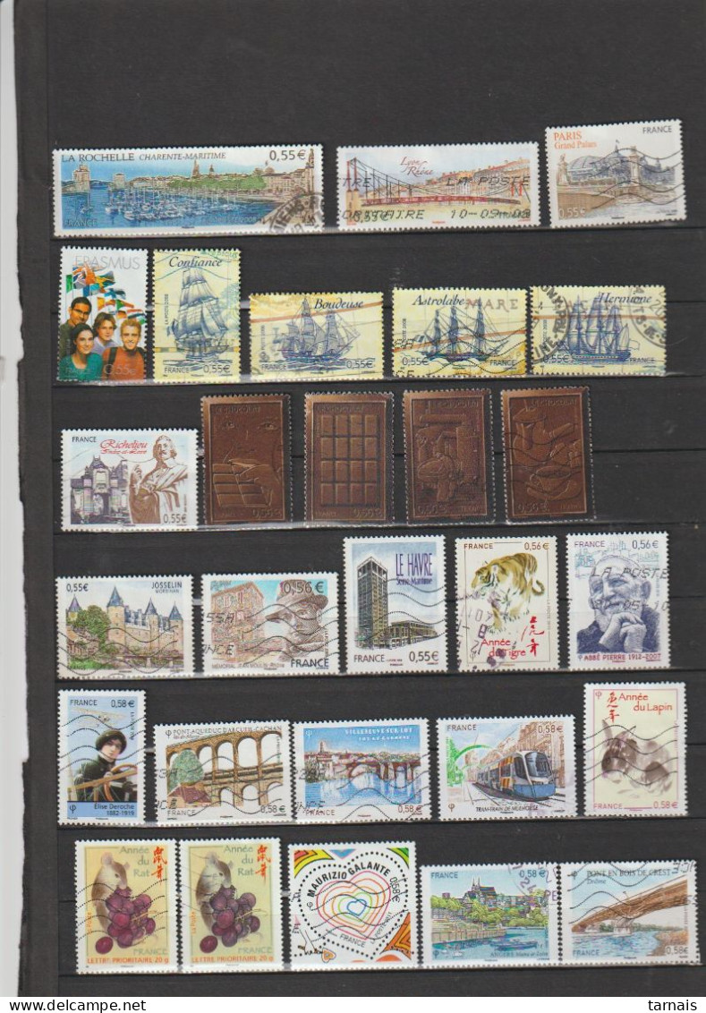 Lot De 28 Timbres Différents Oblitérés (lot 132) - Collections