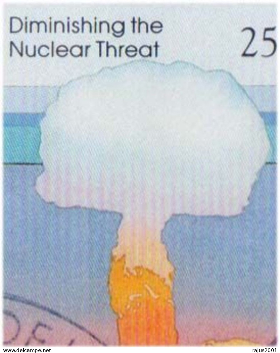 J F Kennedy Man Of Peace, Hot Line Between Washington To Moscow, Signing Test Ban Treaty, Nuclear Atom, Marshall FDC - Kennedy (John F.)