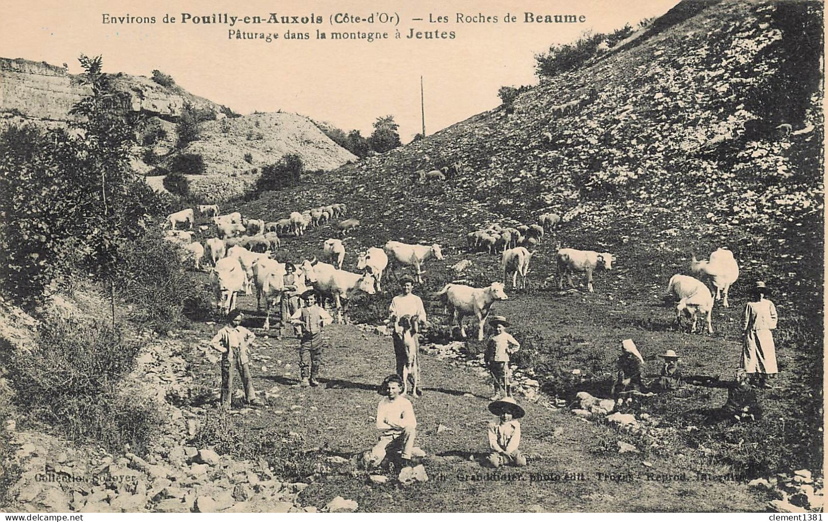 Les Roches De Beaume Paturage Dans La Montagne à Jeutes - Other & Unclassified