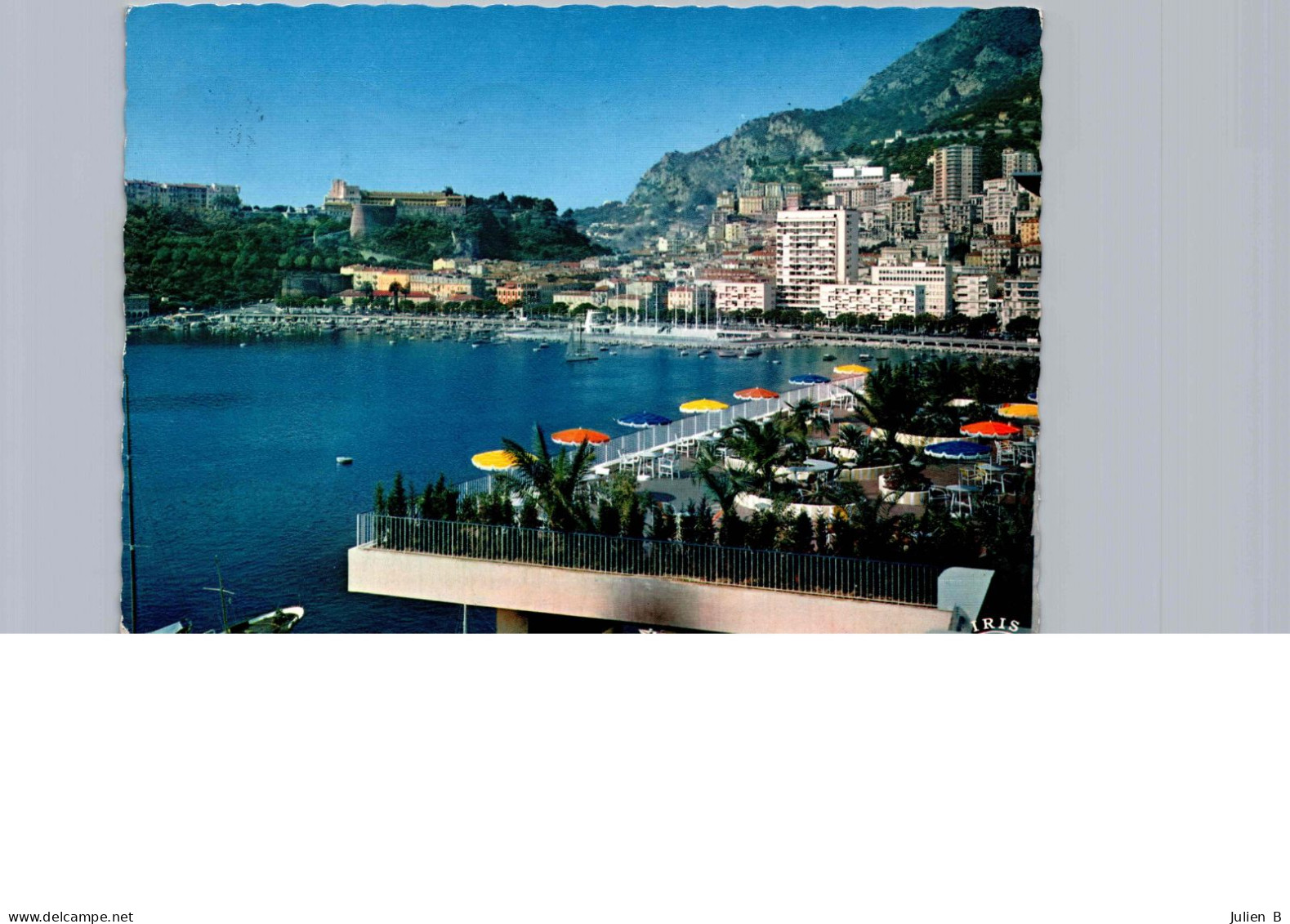 Monaco, La Terasse De La Piscine De L'hotel De Paris, Le Port, La Condamine Et Le Palais Du Prince - Tarjetas Panorámicas
