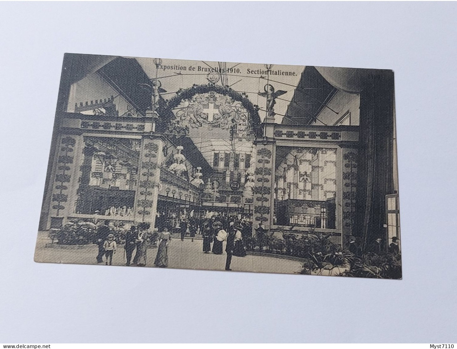 P1 Cp Bruxelles/Exposition De Bruxelles 1910. Section Italienne. Série Valentine. - Mostre Universali