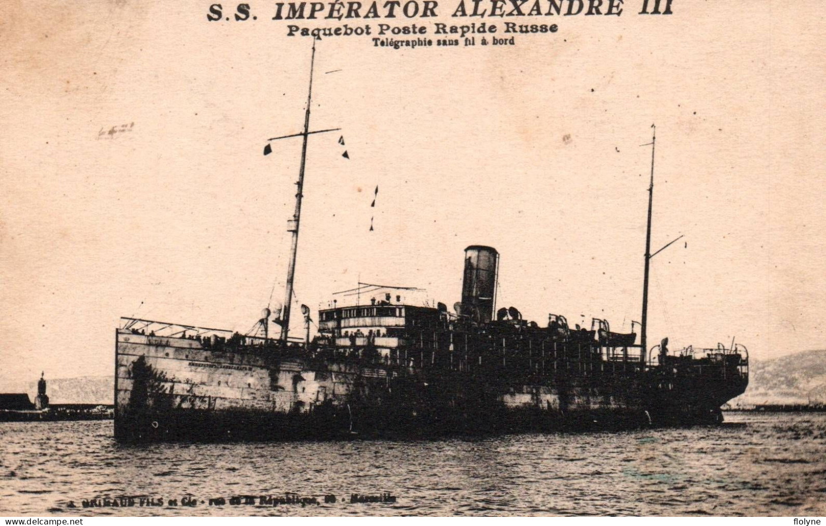 Bateau - Paquebot SS IMPERATOR ALEXANDRE III - Poste Rapide Russe - Russie Russia - Paquebote