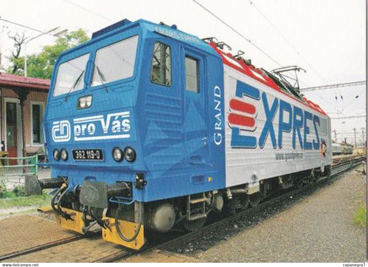 Trains, Locomotive, Czech Rep., 2007, 60 X 85 Mm - Petit Format : 2001-...