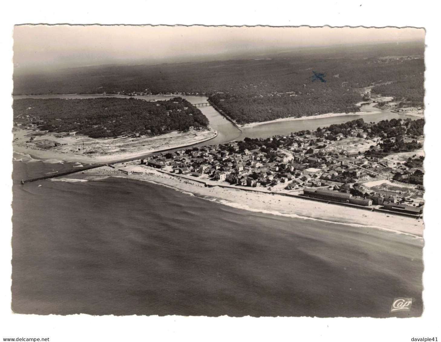 40  CAP BRETON   VUE AERIENNE  BON ETAT  2 SCANS - Capbreton