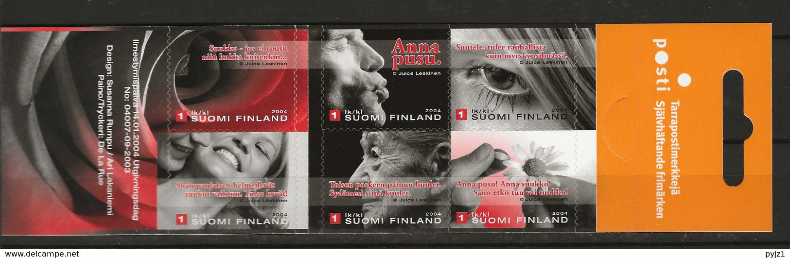 2004 MNH  Booklet, Finland Mi 1690-95  Postfris** - Booklets