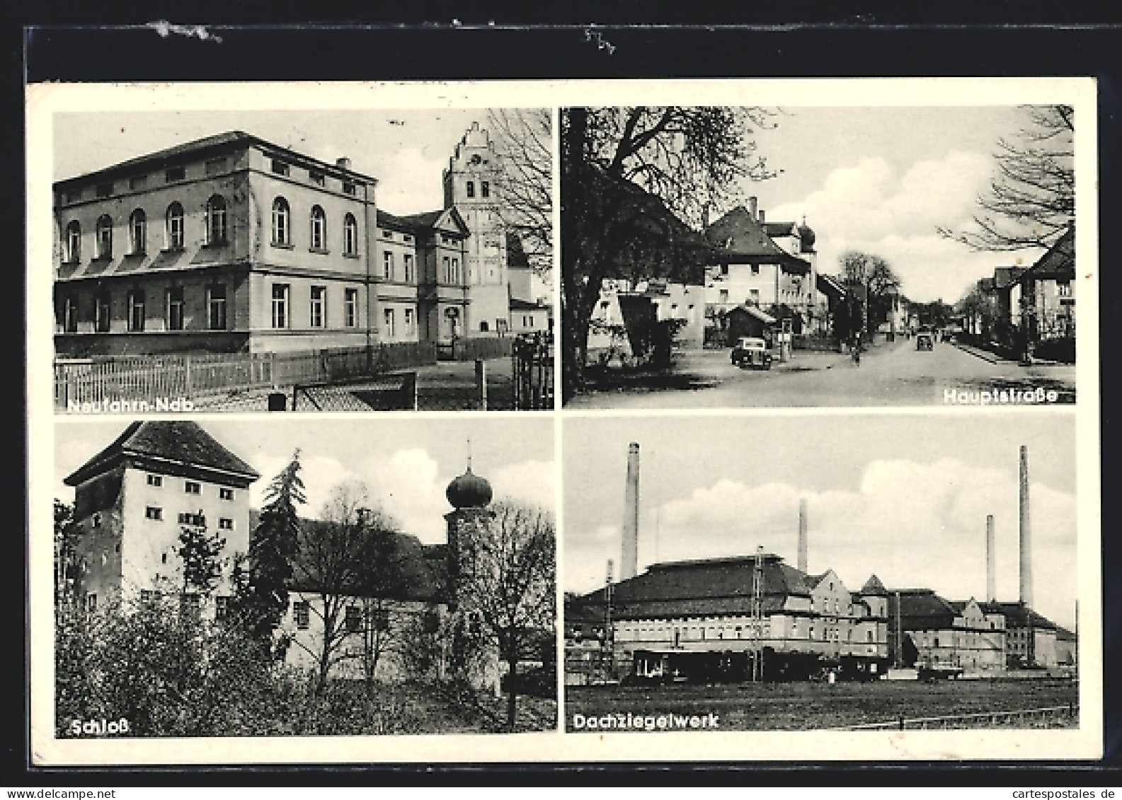 AK Neufahrn / Ndb., Hauptstrasse, Schloss, Dachziegelwerk  - Other & Unclassified