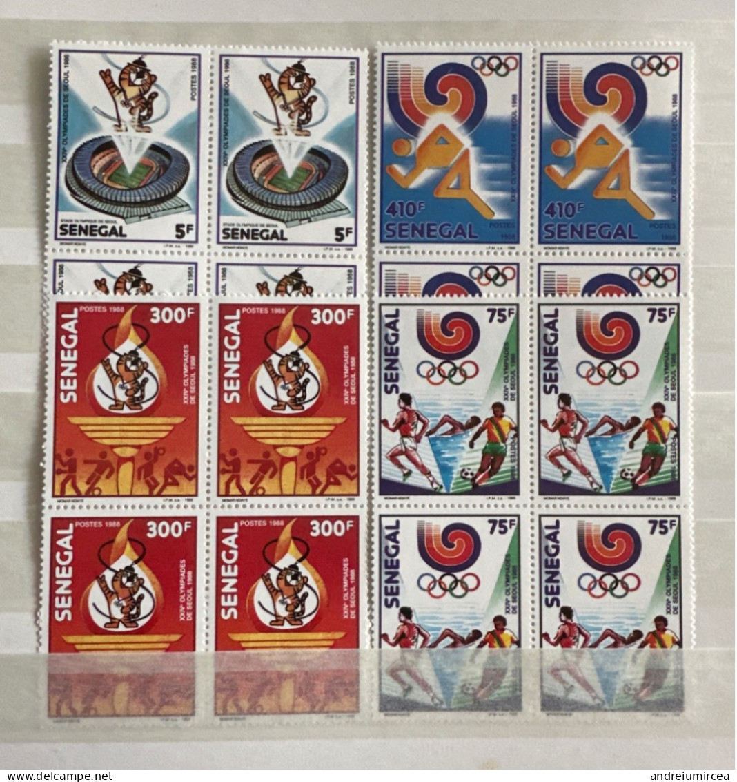 Seul 1988 MNH Bloc De 4 - Verano 1988: Seúl