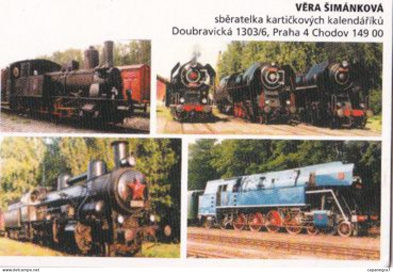 Steam Trains, Locomotive, Czech Rep., 2008, 95 X 65 Mm - Small : 2001-...