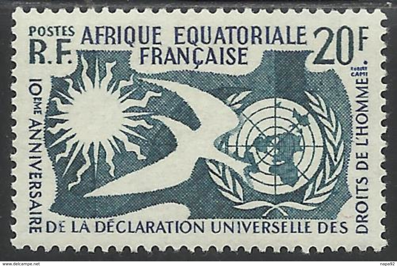 AFRIQUE EQUATORIALE FRANCAISE - AEF - A.E.F. - 1958 - YT 245 - MNH - Nuovi