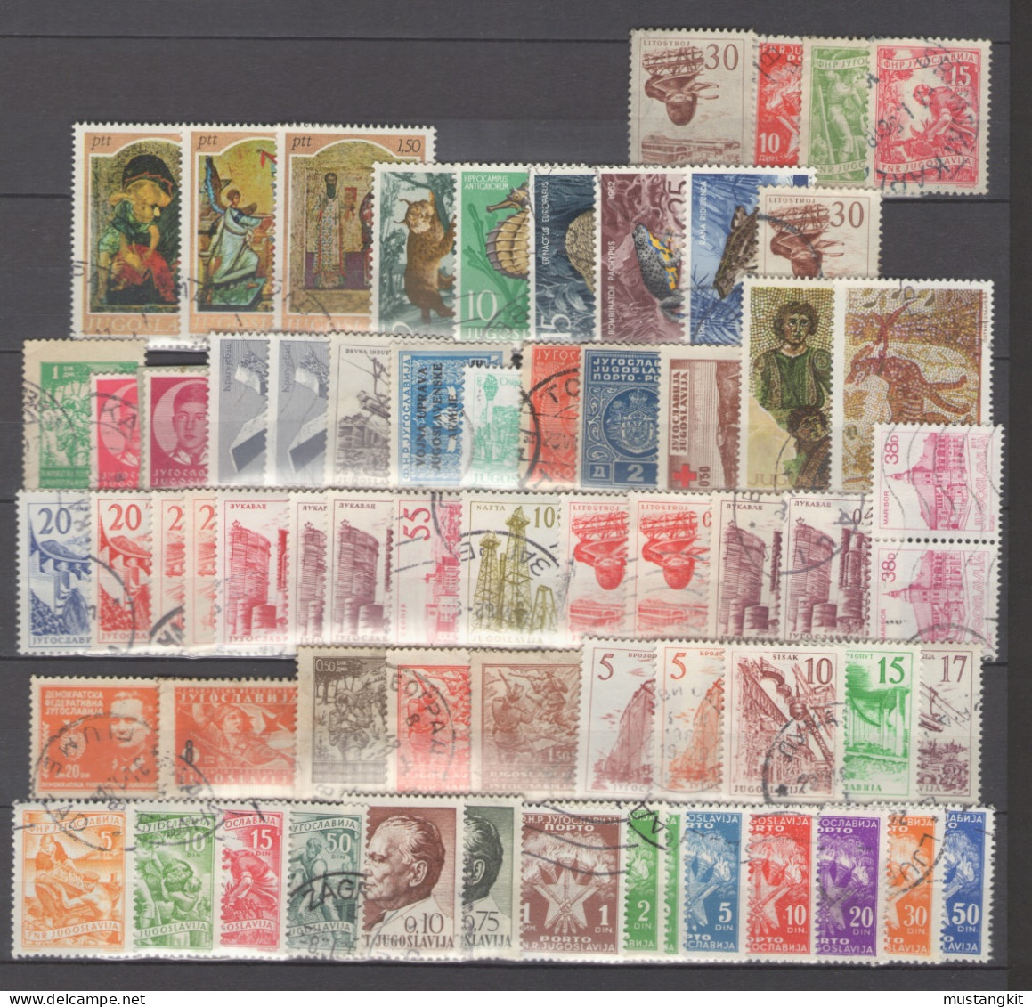 YOUGOSLAVIE LOT DE 64 TIMBRES OBLITERES - Andere & Zonder Classificatie