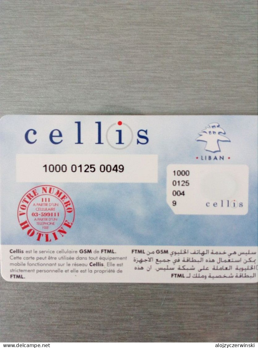 CARTE LIBAN UNIQUEMENT GSM CELL FTML GEMPLUS NEUVE MENTHE - Mobicartes (GSM/SIM)