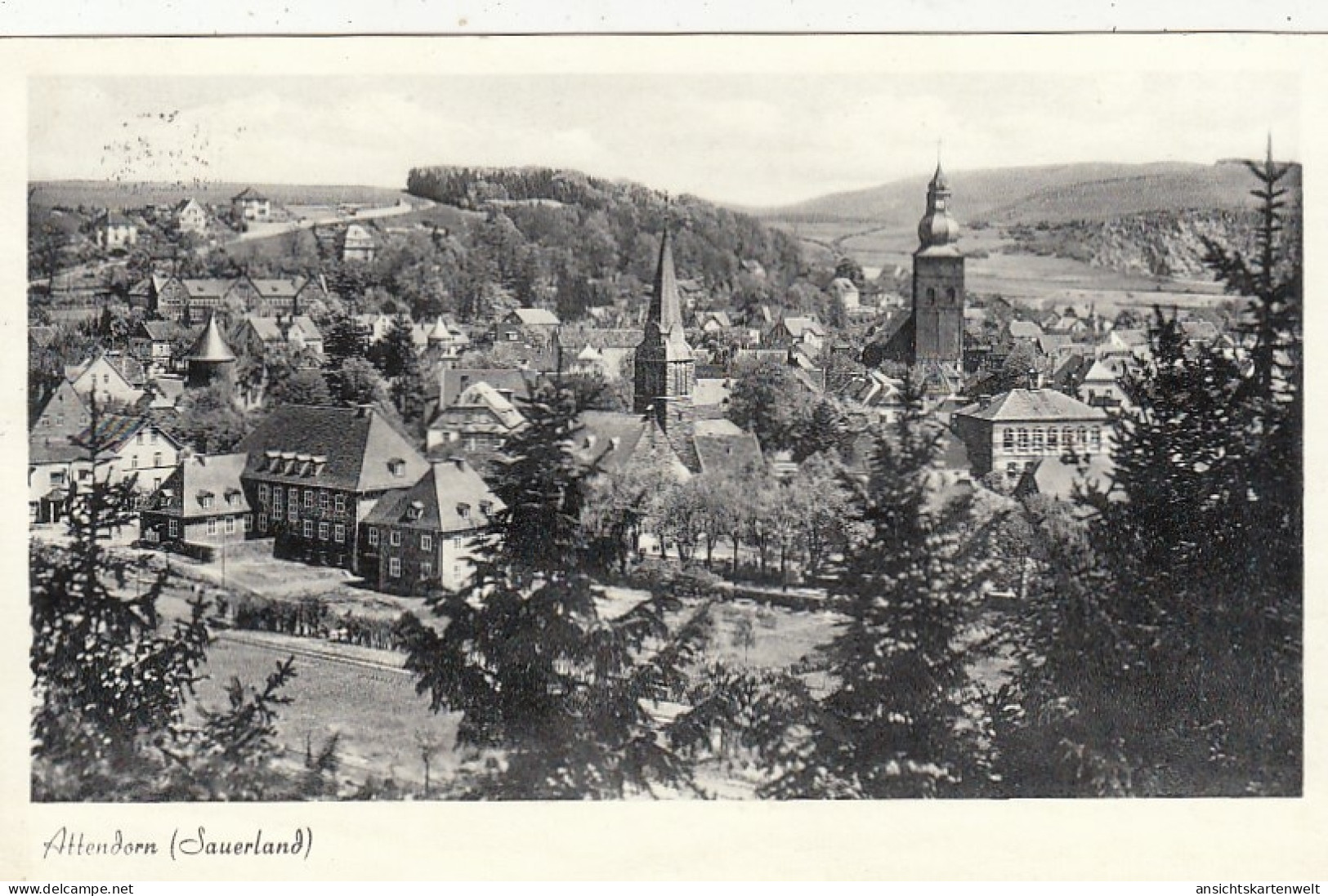 Attendorn (Sauerland) Panorama Gl1953 #G4928 - Autres & Non Classés