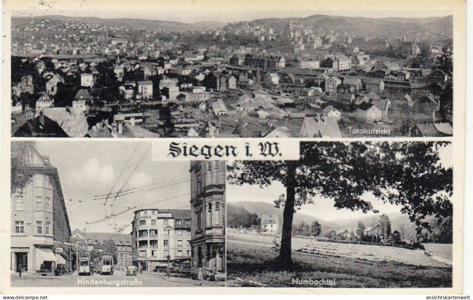 Siegen I.W., Mehrbildkarte Gl1956 #G4925 - Autres & Non Classés