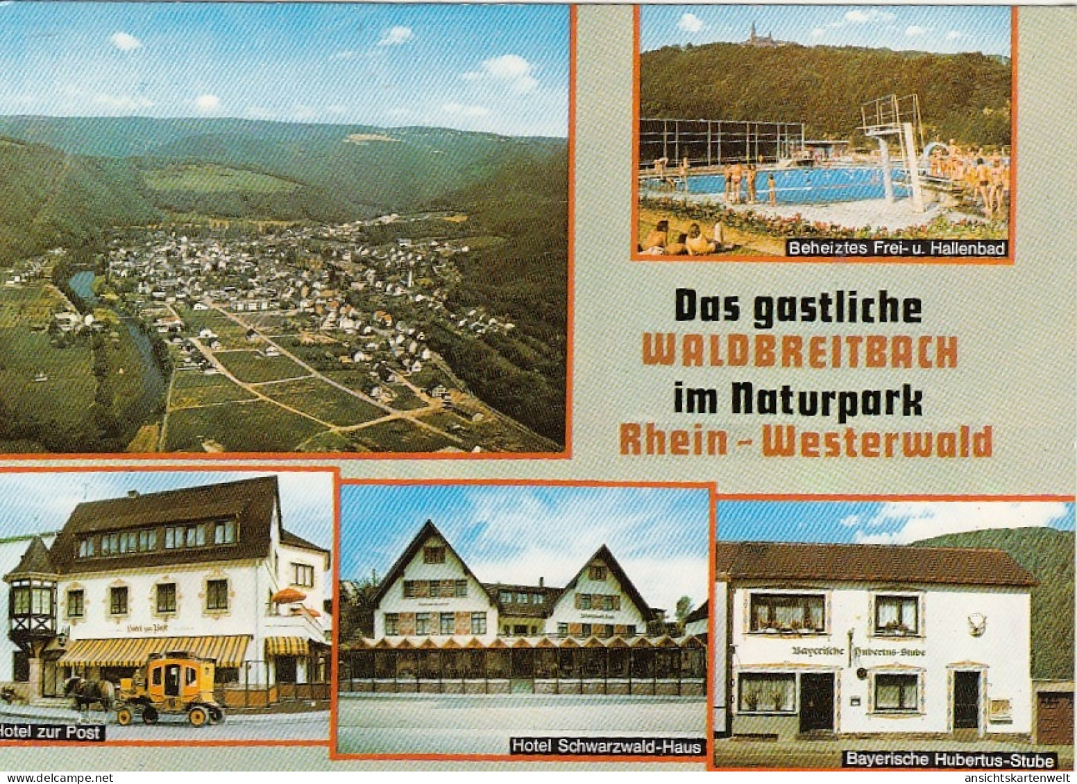 Waldbreitbach An Der Wied, Hotels, Mehrbildkarte Ngl #G4948 - Otros & Sin Clasificación