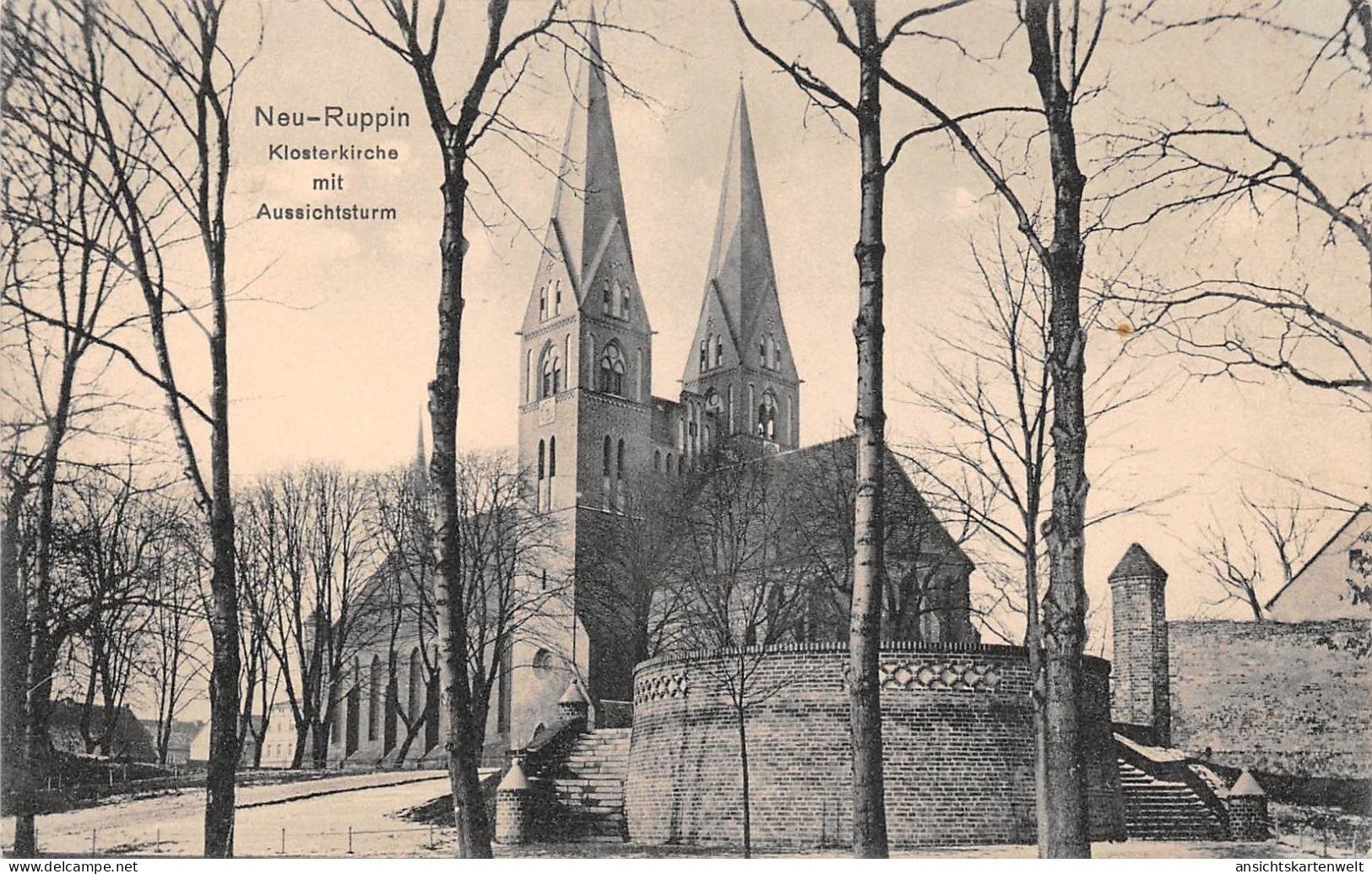 Neuruppin Klosterkirche Mit Aussichtsturm Ngl #169.031 - Altri & Non Classificati